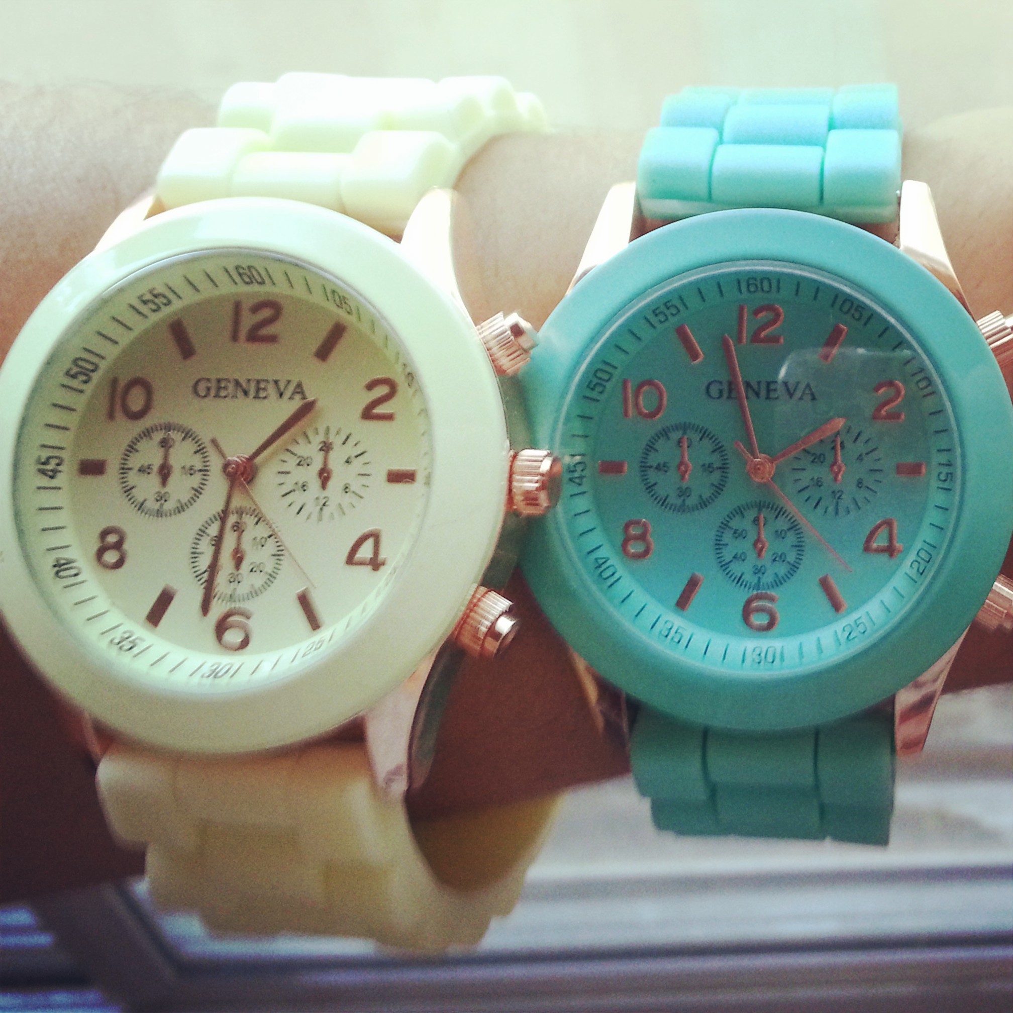 Mint Green Watch With Rose Gold Details on Luulla