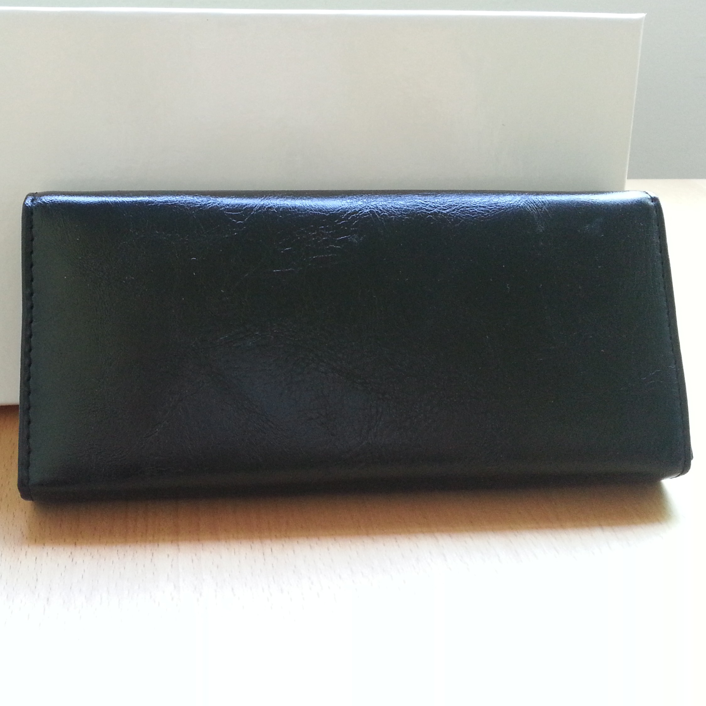 Women Wallet Purse - Cute Black Leather Wallet With Bow on Luulla