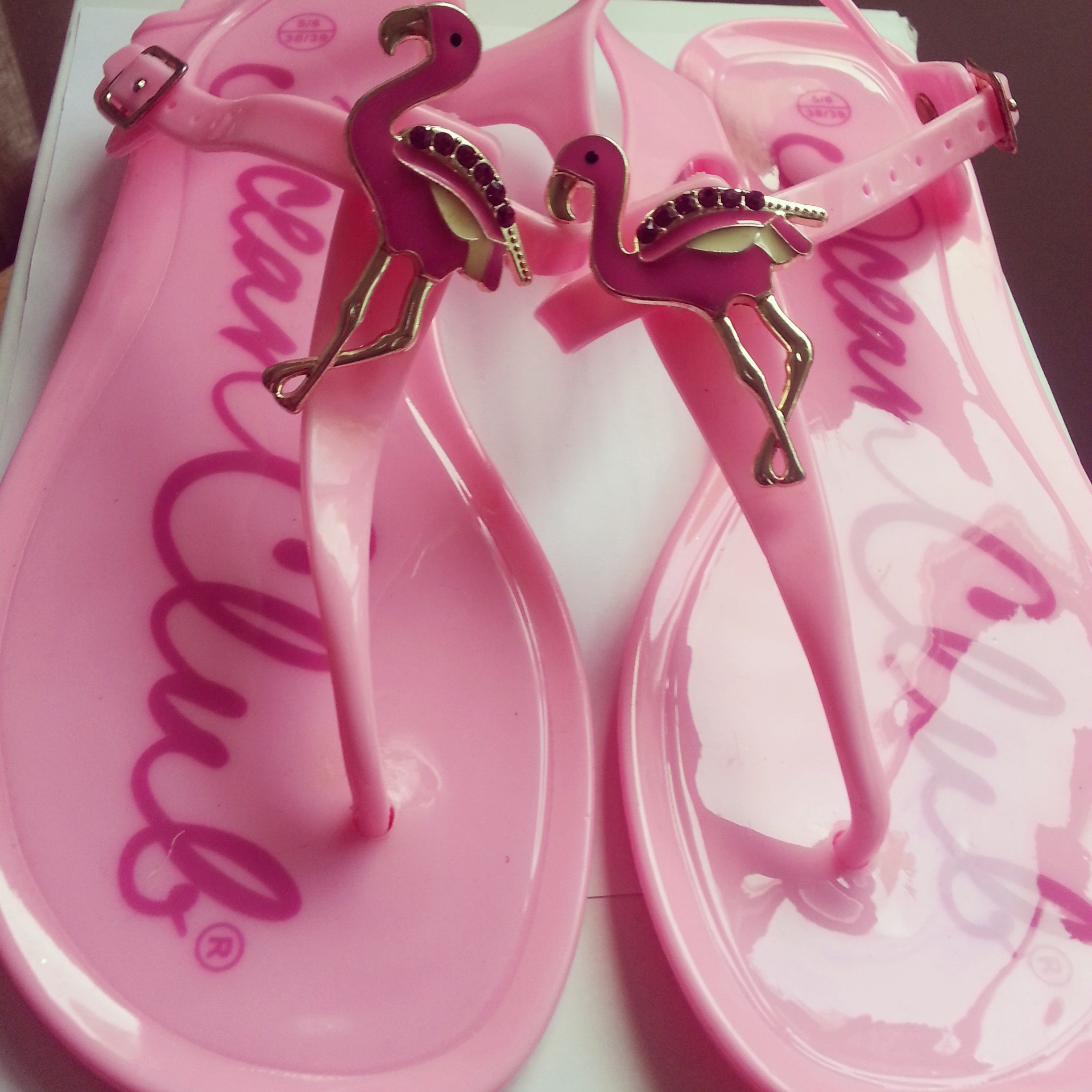 Flat Jelly Sandals - Size 7-8 US / 38-39 EU on Luulla